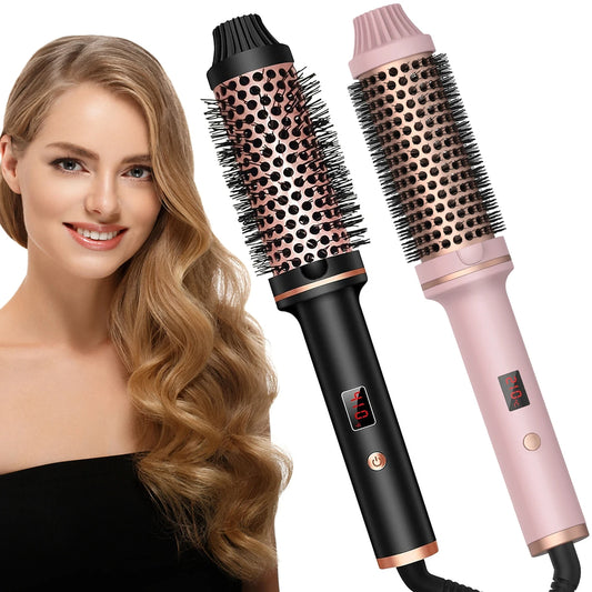Curler Straightener Electric Hair Brushes Hot Comb Professional Curling Iron Heated Anti-Scald Thermal Brush
