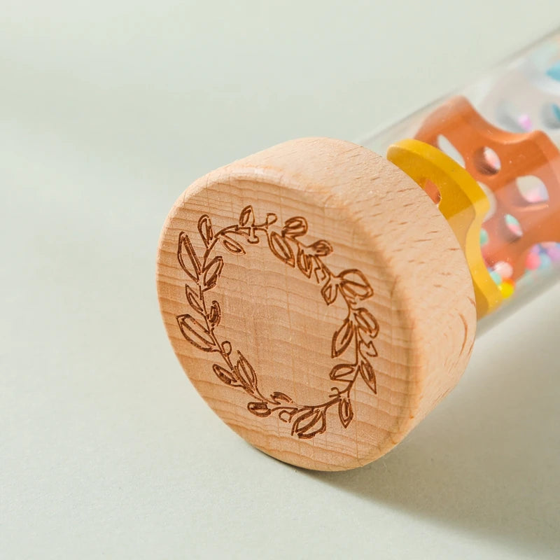 Montessori Baby Rain Stick Rainbow