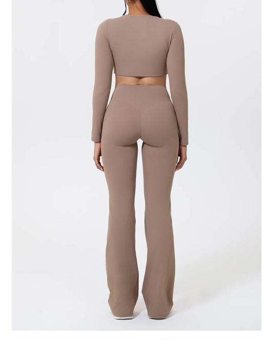 Flow Flare Camel Set – Pilates Edition