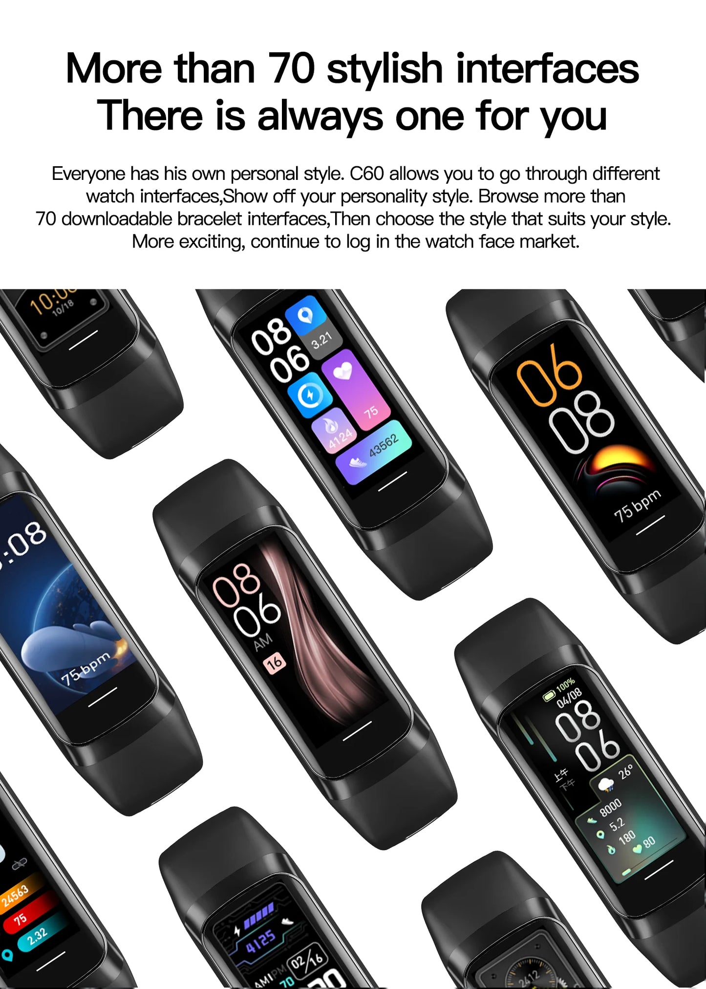 Vital Flow Smart Band – AMOLED Edition