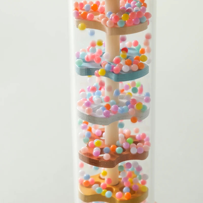 Montessori Baby Rain Stick Rainbow