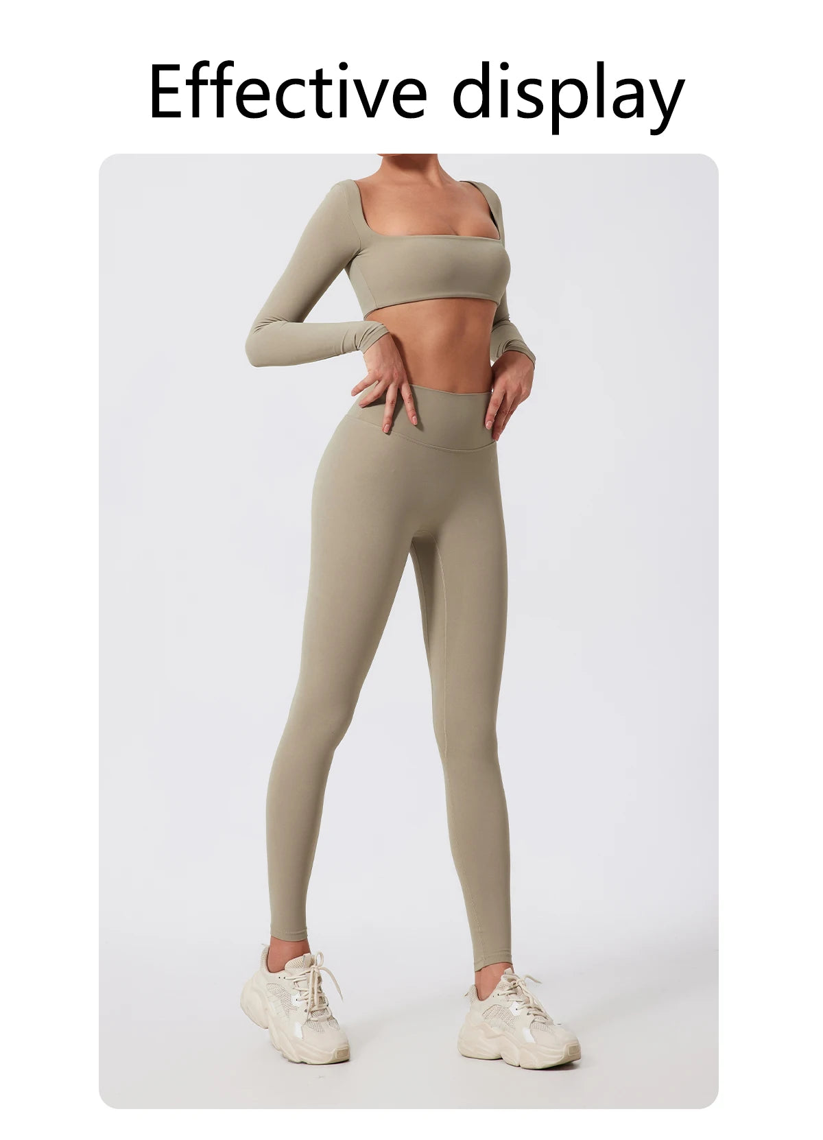 Sculpt Long Sleeve Brown Set