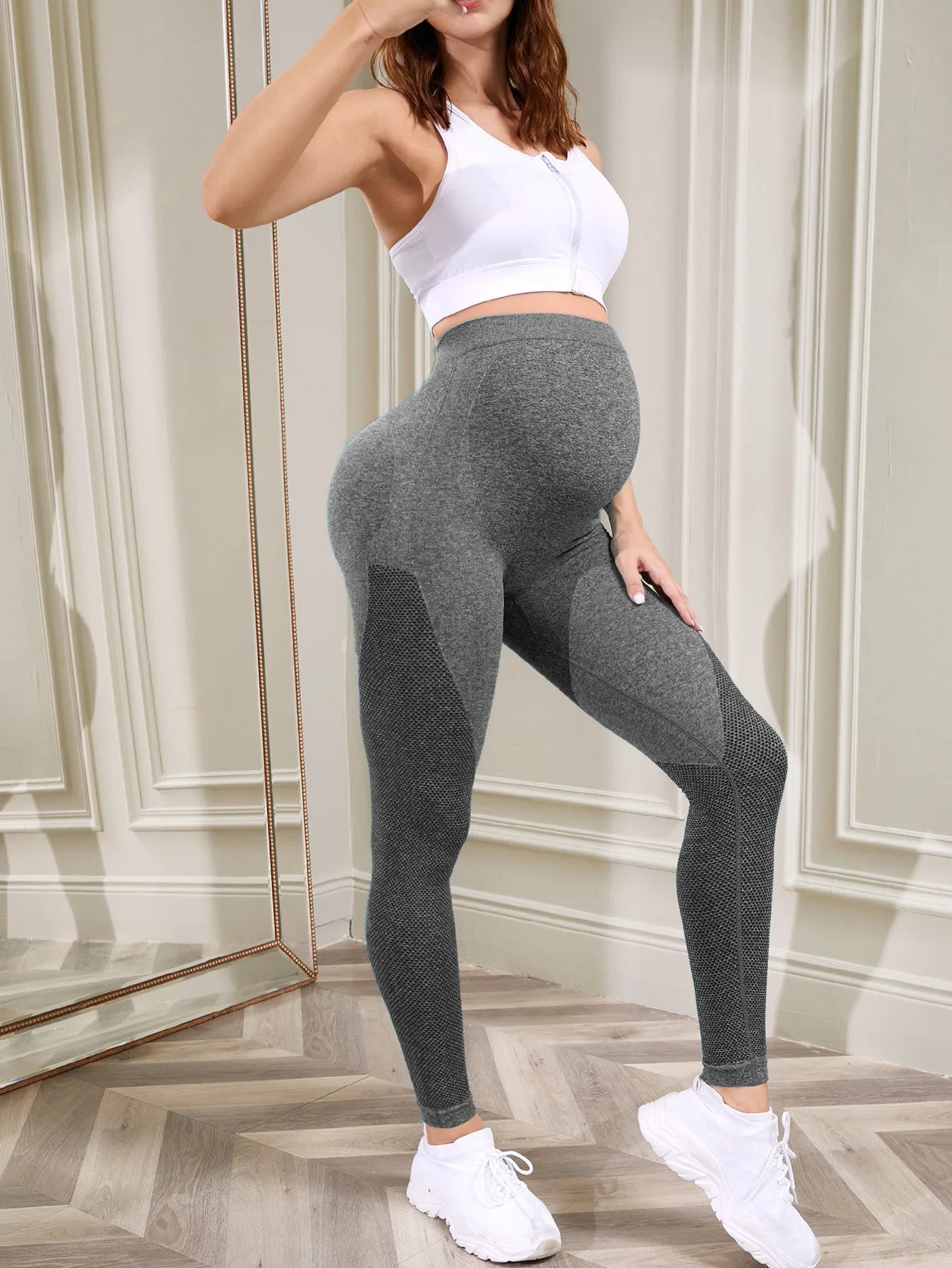 Pregnant women's yoga pants Cotton Maternity