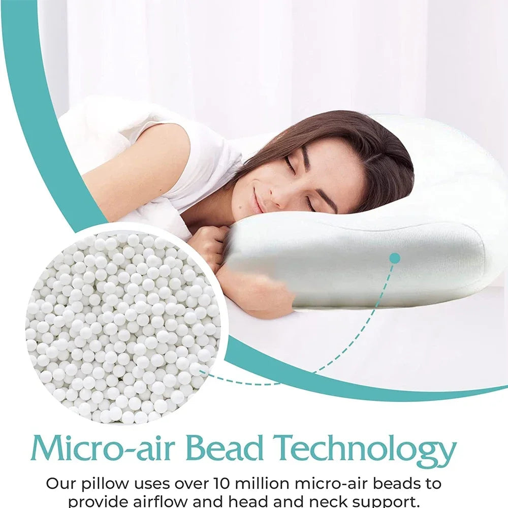Sleep Pillows Egg Sleeper Memory Foam Soft Orthopedic Neck Pillow Almighty Microsphere Foam Soft Butterfly Shaped Foam Cushion