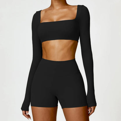 Sculpt Long Sleeve Black Set