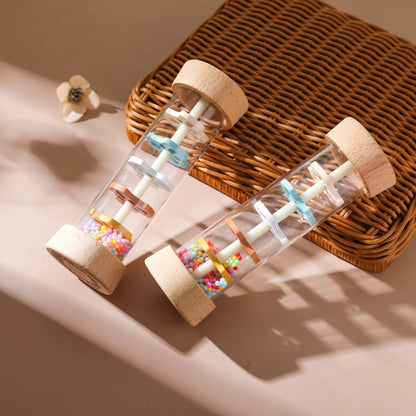 Montessori Baby Rain Stick Rainbow