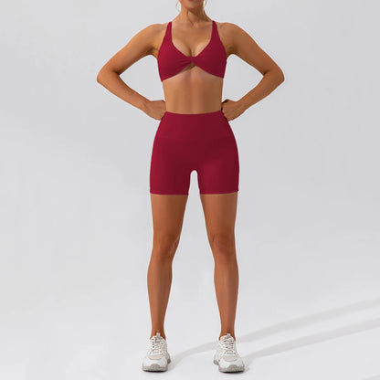 Sculpt Long Sleeve Red Set