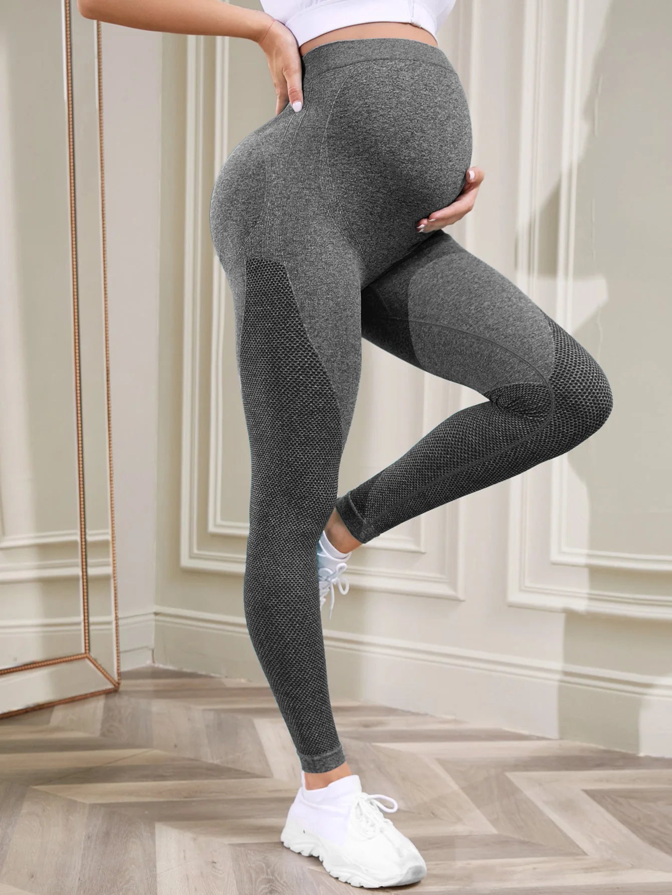Pregnant women's yoga pants Cotton Maternity