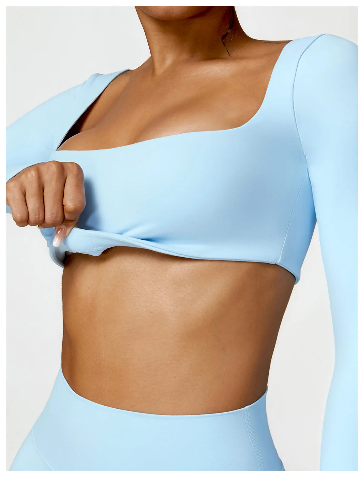 Sculpt Long Sleeve Blue Set