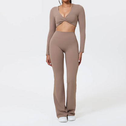 Flow Flare Camel Set – Pilates Edition