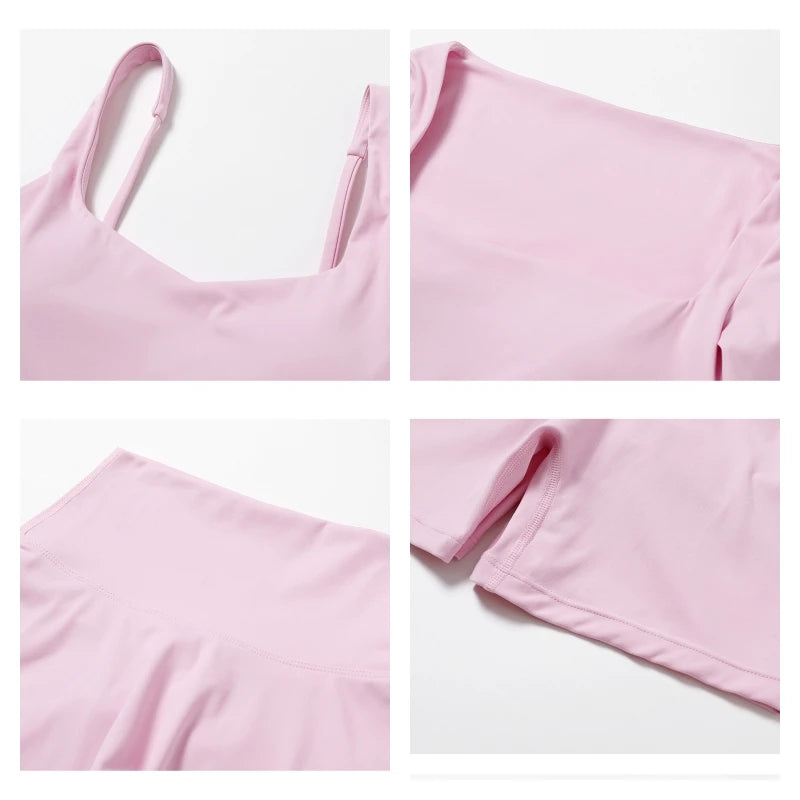 Sculpt Long Sleeve Pink Set