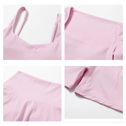 Sculpt Long Sleeve Pink Set