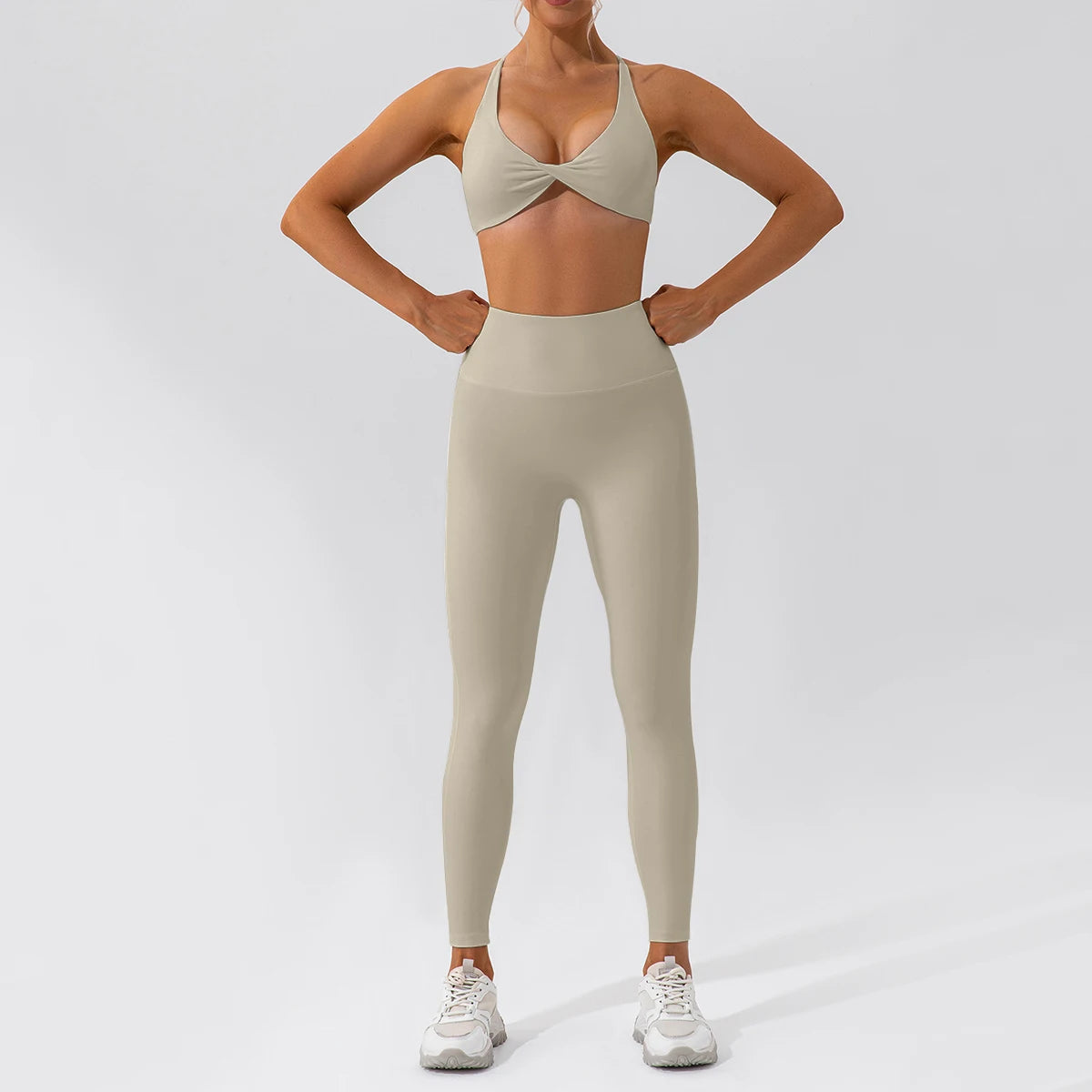Sculpt Long Sleeve Brown Set