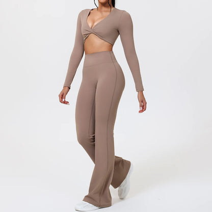 Flow Flare Camel Set – Pilates Edition