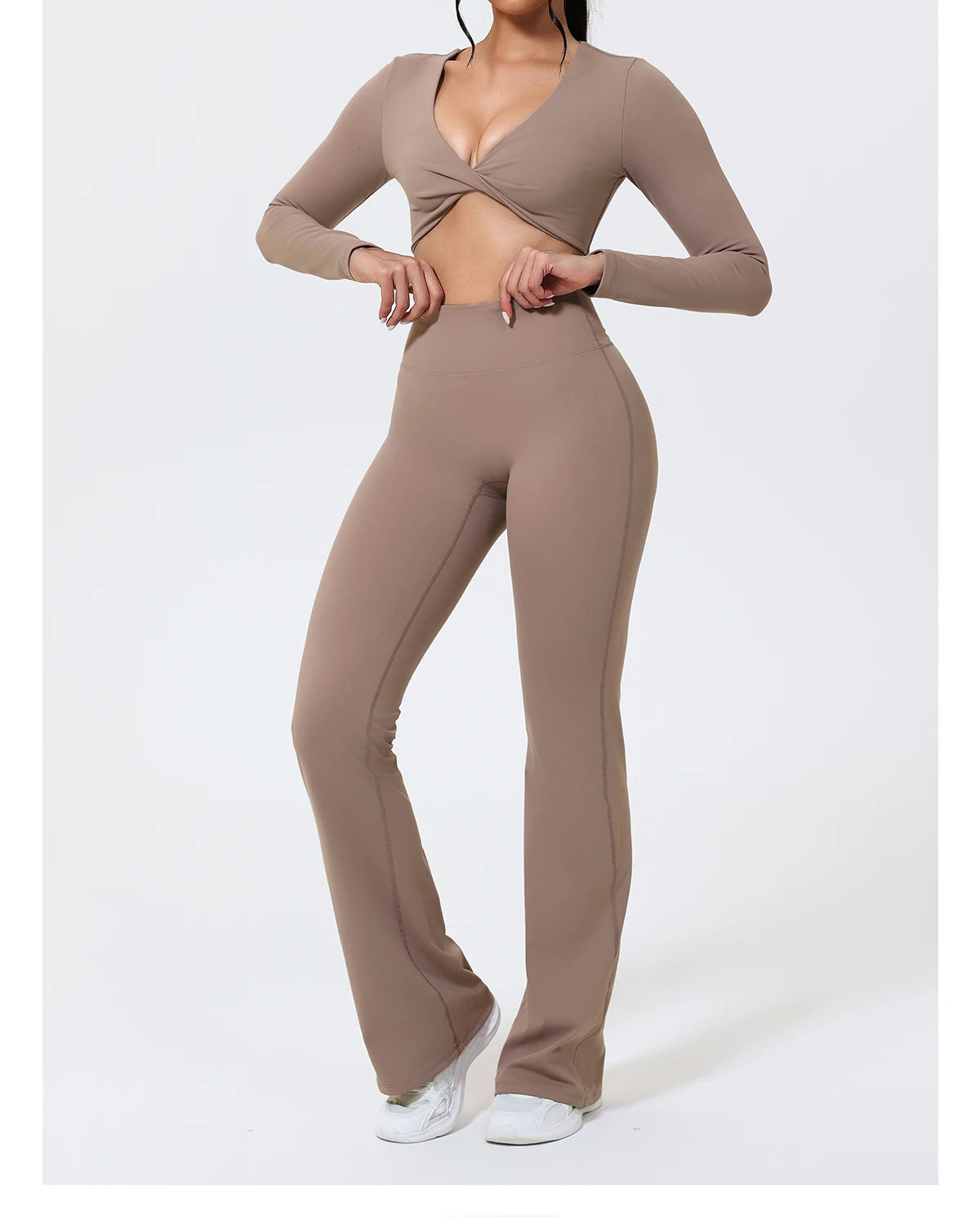 Flow Flare Camel Set – Pilates Edition