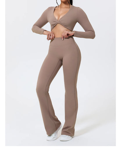 Flow Flare Camel Set – Pilates Edition