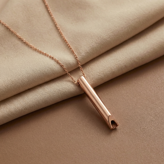 Stainless Steel Anxiety Breathing Necklace