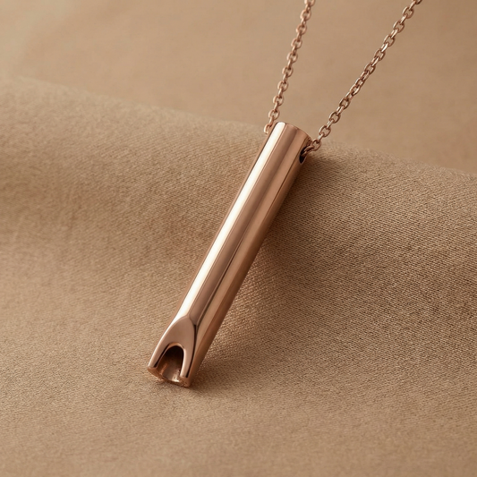 Stainless Steel Anxiety Breathing Necklace