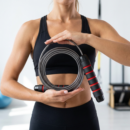 1PCS The New Jump Rope Steel Wire Skipping Exercise Adjustable Jumping Fitness Workout Training Home Sport Equipment Tangle-Free
