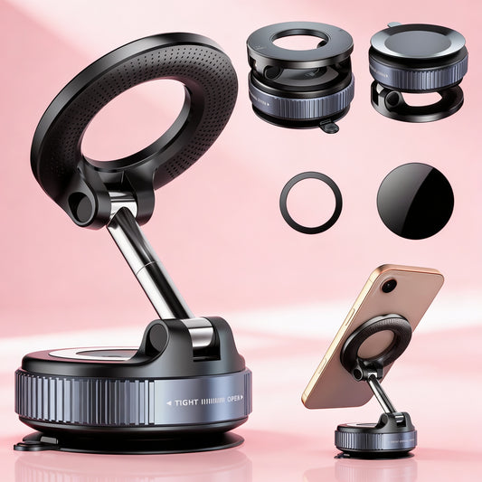 HOMEFISH K007 Magnetic Phone Holder｜Three-axis Rotation For Free Adjustment｜.
