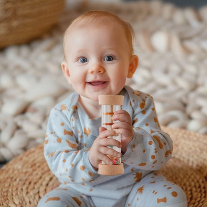 Montessori Baby Rain Stick Rainbow