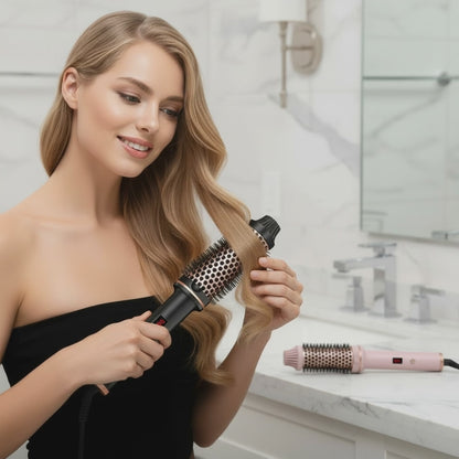 Curler Straightener Electric Hair Brushes Hot Comb Professional Curling Iron Heated Anti-Scald Thermal Brush